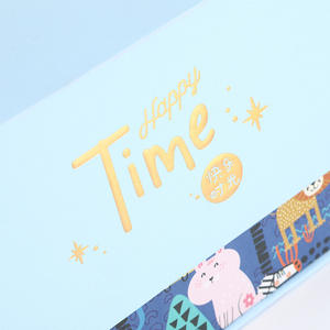 Boîte cadeau à rabat créative en feuille d'or épaisse, grande capacité pour les cadeaux d'anniversaire et de vacances des enfants - Product Image 6