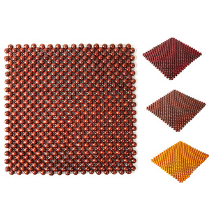 <b>Car</b> <b>Seat</b> Cushion Wooden <b>Beads</b> 44X44Cm Cooling Ventilation Flat Single Piece Four Seasons Decorative - Product Image 4