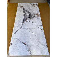 Installation facile feuilles de marbre de PVC 2mm 2.2mm 2.5mm 2.8mm 3mm épaisseur panneau de mur de marbre UV