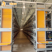 Cage à batterie automatique de type H pour volailles, poulets pondeuses, système de collecte automatique des œufs, équipement d'élevage