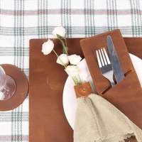 Ensemble de tapis de table de cuisine en cuir personnalisé CHANGRONG