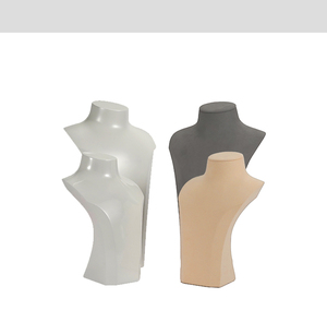 Phong cách độc đáo sinh thái thời trang 3D Vòng cổ ngực hiển thị đứng thời trang đồ trang sức vòng cổ đứng - Product Image 3