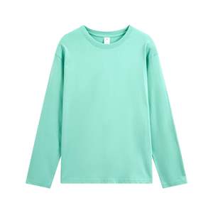 เสื้อยืดแขนยาวผ้าฝ้าย 100% สีพื้น สไตล์ลำลอง สำหรับผู้หญิงและผู้ชาย ยอดนิยม ขายดี ฤดูใบไม้ผลิ ฤดูใบไม้ร่วง ดูอ่อนเยาว์ - Product Image 5
