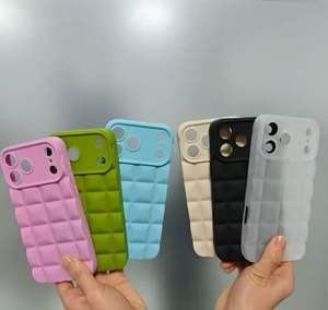 Custodia per Cellulare di Lusso con Griglia Stereo per <span class=keywords><strong>Apple</strong></span> 17, <span class=keywords><strong>Cover</strong></span> Protettiva Integrale Monocolore per iPhone 16 Pro 15 Max - Product Image 6