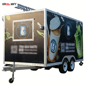 Remorque mobile multifonctionnelle KR-R400 pour la vente de glaces, remorquable, 4m, camionnette à bonbons - Product Image 5