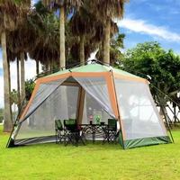 Tente de camping spacieuse pour 5 à 8 personnes, double couche, imperméable, résistante au vent, abri familial pour pique-nique, randonnée et voyage