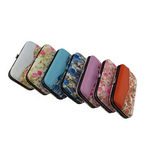 VW-MS-968 Ensemble de soins de <span class=keywords><strong>manucure</strong></span> et pédicure luxueux 7 en 1 pour filles, rose, motif fleur, coupe-ongles, kit de toilettage, cadeau - Product Image 4
