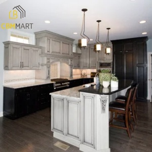 Cbmmart chất lượng tốt nhất sang trọng Đồ nội thất nhà bếp với giỏ thiết kế hiện đại tủ màu xanh lá cây tủ bếp đơn vị - Product Image 4