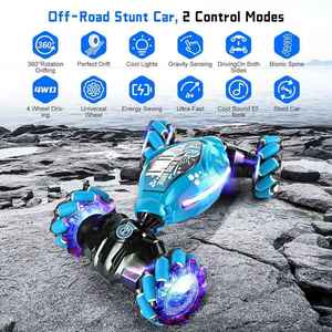 Auto de Acrobacias a Control Remoto de 2.4Ghz, 4WD, Transformable, con Sensor de Gestos, Juguete para Niños y Niñas - Product Image 4
