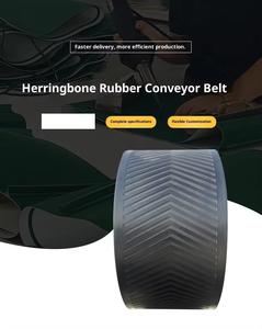 Toptan özel balıksırtı desen kauçuk konveyör bant kaymaz aşınmaya dayanıklı ısıya dayanıklı gıda içecek fabrikası iç<span class=keywords><strong>in</strong></span> kullanılan - Product Image 6