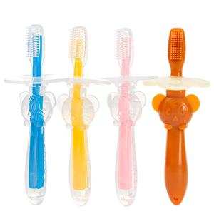Venta al por mayor OEM cepillo de dientes de silicona para bebés cepillos de dientes de cerdas suaves para aprender a cepillarse los dientes productos maternos y para bebés - Product Image 6