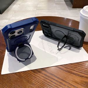 <span class=keywords><strong>Coque</strong></span> PC de luxe Explorer pour <span class=keywords><strong>iPhone</strong></span> 17 ProMax support magnétique entièrement recouvert <span class=keywords><strong>coque</strong></span> à quatre coins résistante aux chutes pour poignée de téléphone - Product Image 2