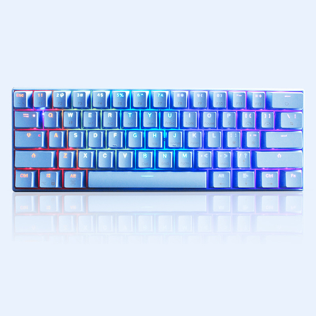 Teclado Custom Cheap pink Clavier Gaming Keyboard 60 Percent Price Switch 61 Keys Mechanical Gaming Keyboard