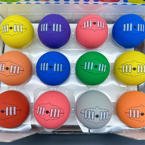 HAPU - Mini Balón de Rugby de 60 mm, Colorido, con Logotipo Personalizado, Balón Hueco de TPR, Juguete Deportivo para Niños de Alta Elasticidad - Product Image 1