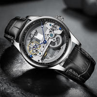 Jam Tangan Pria Mekanik Otomatis AILANG 8625 Sport, Jam Tangan Pria Mewah Merk Ternama, Desain Skeleton Transparan