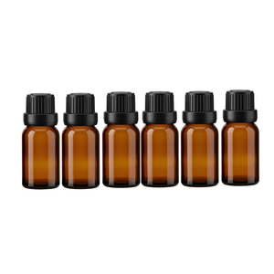 Wholesale 5ml 10ml 20ml 30ml 50ml 100ml <b>Amber</b> Essential Oil <b>Glass</b> <b>Bottles</b> With Dropper and Tamper Evident Cap - Product Image 1