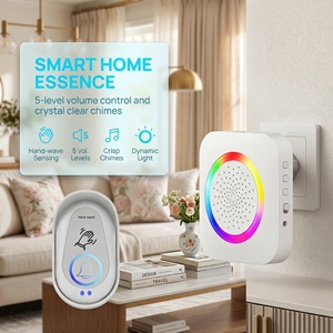 Sonnette sans fil avec veilleuse et capteur à <span class=keywords><strong>d</strong></span>étection de mouvement pour la sécurité domestique - Product Image 2