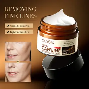 Ventas al por mayor 100% Pure Coffee Bean <span class=keywords><strong>Cafe</strong></span>ína Retinol <span class=keywords><strong>Cafe</strong></span>ína Antiarrugas Antienvejecimiento Fade Dark Circle Face Crema para <span class=keywords><strong>el</strong></span> cuidado <span class=keywords><strong>de</strong></span> la piel - Product Image 1