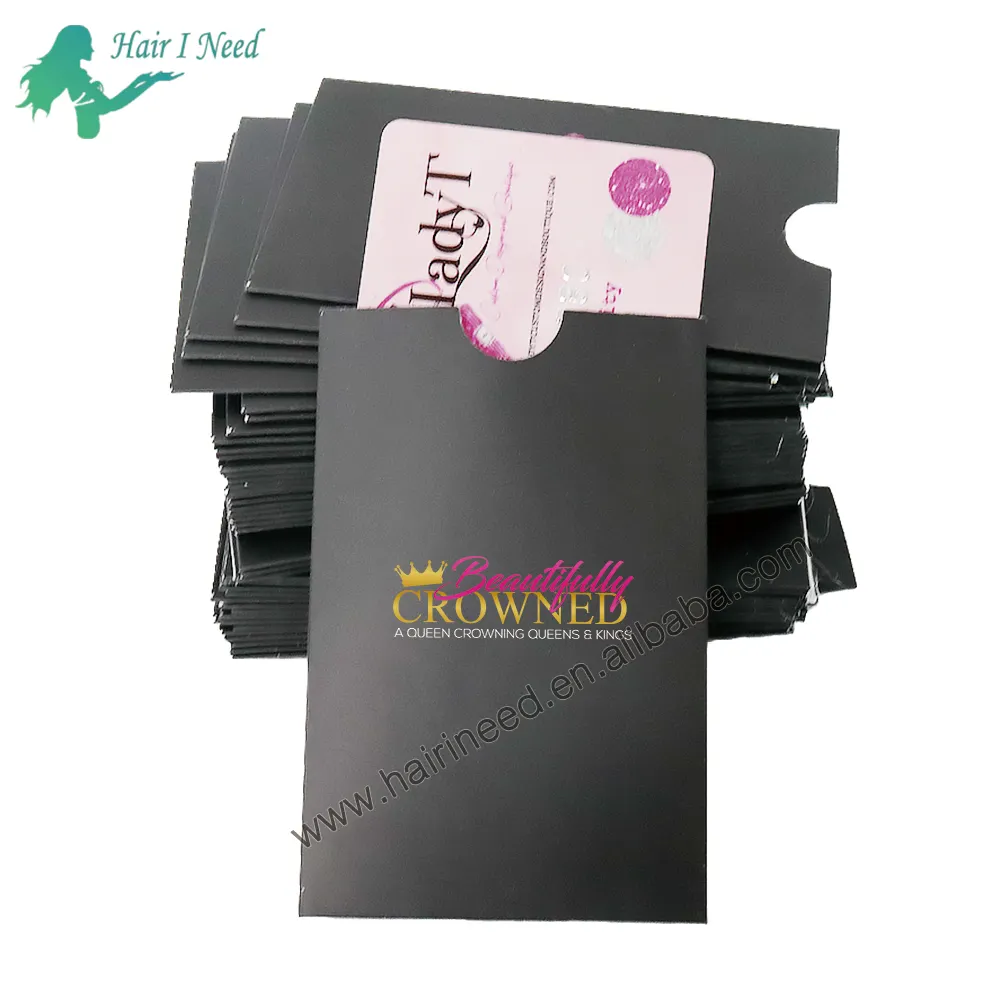 Custom Envelopes Card Sleeves Private Label Paper Material Standard Hotel Key Card Business Credit Card Holders