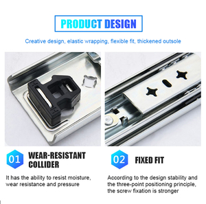 Đường Ray Trượt 3 Ngăn 53Mm Bán Sỉ Với Khóa Dày Nhà Di Động Đường Ray Trượt Công Nghiệp Đường Ray Trượt Chịu Lực Nặng - Product Image 5