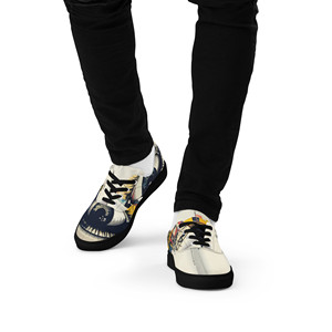 Scarpe da Passeggio Leggere in Tela per Uomo con Lacci, Suola Interna Morbida e Confortevole in PU - Product Image 6