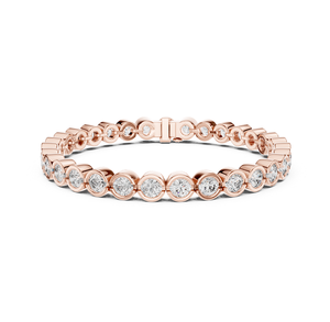 Pulsera de tenis con diamantes cultivados en laboratorio, oro, diseño contemporáneo, joyería fina, accesorio de moda. - Product Image 6
