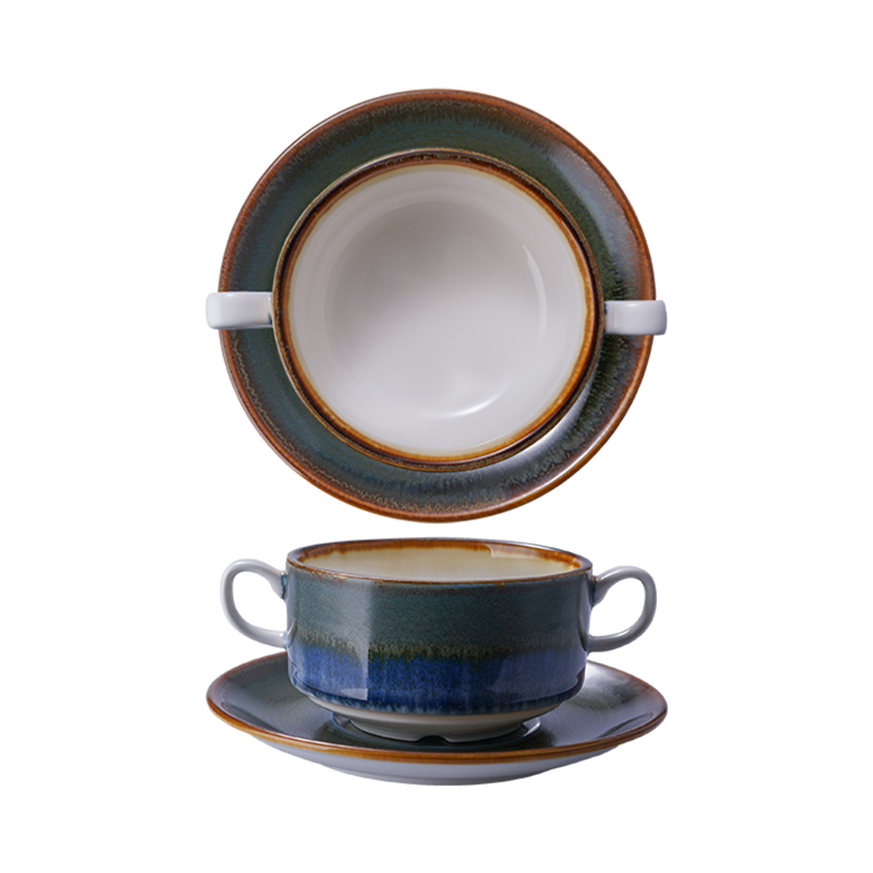 5.75 inch Soup Cup with Saucer