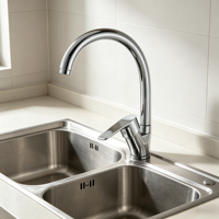 Robinet de cuisine au design moderne, installation sur plan, corps en alliage de zinc, noyau en céramique, adapté aux cuisines d'hôtels et d'appartements