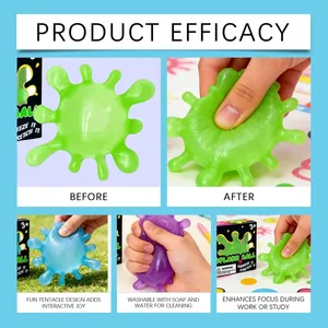 Needoh Balle à pincer anti-stress en EVA, jouet <span class=keywords><strong>de</strong></span> décompression et <span class=keywords><strong>de</strong></span> soulagement <span class=keywords><strong>de</strong></span> la pression, boîte surprise, durable, cadeau <span class=keywords><strong>de</strong></span> fête, 3+ - Product Image 6