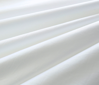 Draps de lit en tissu de viscose de bambou 100% blanc de luxe 300 fils