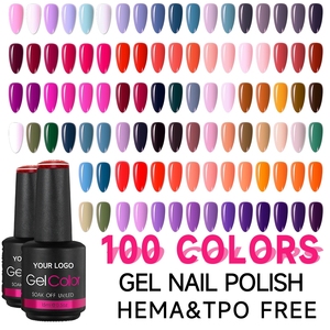 Esmalte de Uñas de Gel UV LED de 100 Colores con Logotipo Personalizado Profesional OEM, Crea Tu Propia Marca, para Belleza de Uñas - Product Image 1