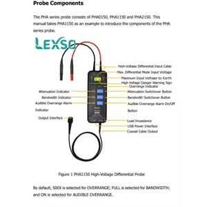 หัววัดความดันสูงแบบดิฟเฟอเรนเชียล Rigol รุ่น Pha0150/1150/2150 Lexso - Product Image 2