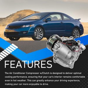 <span class=keywords><strong>Compresseur</strong></span> de climatisation pour <span class=keywords><strong>Honda</strong></span> <span class=keywords><strong>Civic</strong></span> 1.8L 2006-2011 avec embrayage, remplace 38800RNAA01 38800-RNB-A02 - Product Image 6