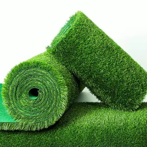 कम कीमत 20 मिमी हरा उद्यान सजावट प्लास्टिक चटाई लैंडस्केप लॉन कालीन कृत्रिम घास