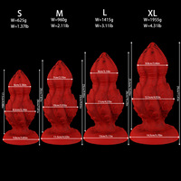 Nouveau Plug Anal Fantaisie en Silicone en Forme d'Animal, Énorme Jouet Réaliste à Nœud Extensible avec Base à Ventouse, Adapté aux Femmes
