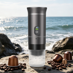 Machine à café portable 3-en-1 avec batterie intégrée USB-C, compatible capsules et café moulu, idéale <span class=keywords><strong>pour</strong></span> le <span class=keywords><strong>camping</strong></span>, les voyages, les <span class=keywords><strong>camping</strong></span>-cars, cadeau - Product Image 1