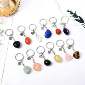 ขายส่งพวงกุญแจคริสตัลรูปทรงใหม่ ดีไซน์ใหม่ หินบำบัด 12 ราศี - Product Image 1