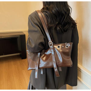 Sacs à main en cuir PU vintage pour femmes automne-hiver 2026, tendance de la mode, grande capacité, sacs mère et <span class=keywords><strong>fils</strong></span> vendus séparément - Product Image 3