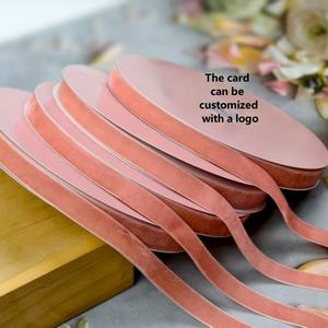 High quality Flocking Polyester <b>Ribbon</b> Christmas Decoration Handmade <b>Hair</b> Accessories Material DIY Bow Packaging - Product Image 5