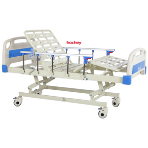HOCHEY MEDICAL propose un lit <span class=keywords><strong>médical</strong></span> à prix super bas avec trois fonctions et un sommier perforé rayé. - Product Image 5
