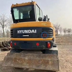 Excavatrice Hyundai 60w-7 d'occasion, 6 tonnes, mini-excavatrice sur roues Hyundai 60w-7 d'occasion, vendue à bas prix - Product Image 5