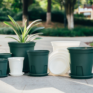 Root Control Eco-Friendly Modern Round White Green PP Plastic Floor Boughpot for Flower Nursery Plants (Multi-Size) - Product Image 5