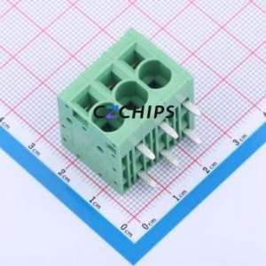 JL271R-75003G01 Spring Terminal Block Bent Lead Through Hole,P=7.5mm Connector 1x3P 7.5mm Right Angle Insert 3P - Product Image 1