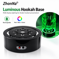 ZhonNa Hookah Arab dengan Kepala Laser Hijau RGBW, Alas Bercahaya untuk Bar, KTV, Klub, Perlengkapan Laser Berkilau Profesional, Kit Suku Cadang