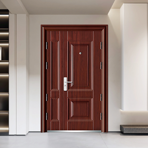 <span class=keywords><strong>2022</strong></span> mode luxe design ignifuge haute qualité sécurité porte d'entrée un et demi porte en acier pour <span class=keywords><strong>maison</strong></span> avec serrure intelligente - Product Image 5