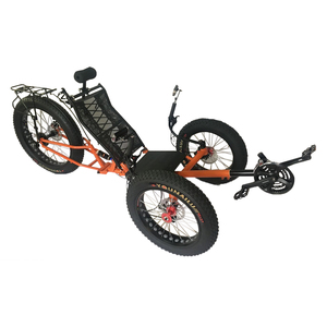 Rear Suspension 3 Wheel Sports <strong>Foldable</strong> Cool Fat Tyre Recumbent <strong>Trike</strong> for Adults - Product Image 2