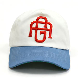 Casquettes de baseball minimalistes personnalisées en coton à 5 panneaux avec broderie 3D, design de lettres, style urbain, pour les fêtes, avec logo personnalisé - Product Image 3