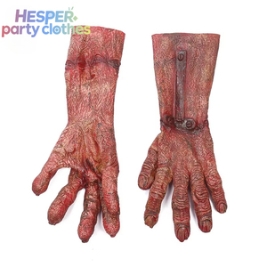 HESPER Wymulot Gants de sang de zombie effrayants en vinyle pour maquillage d'Halloween, accessoires de fête, farces, cosplay, démon, vente en gros - Product Image 3