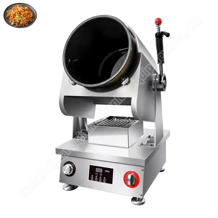 السيارات القلي آلة الصينية الغذاء التلقائي الطبخ ووك ماكينة طهي 360 الدورية القلي آلة