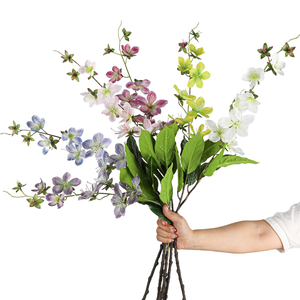 Jasmin arabe <span class=keywords><strong>pleureur</strong></span> artificiel de Monet de 30.7 pouces-Fleurs de rangée de sol de mariage, accessoires de décoration de plafond et arrangement floral - Product Image 1